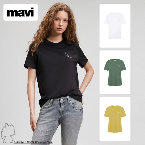 T-Shirt Rundhals Kurzarm Top Oberteil