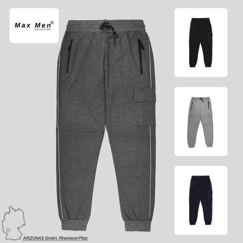 Max Men Jogginghose elastischer Bund Freizeit Hose