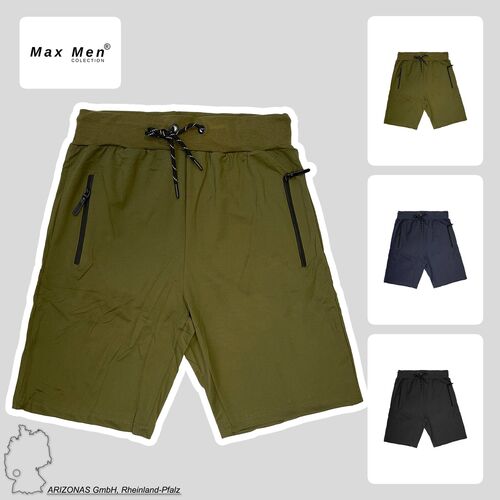 Max Men Shorts elastischer Bund Kordelzug bequeme Kurze Hose