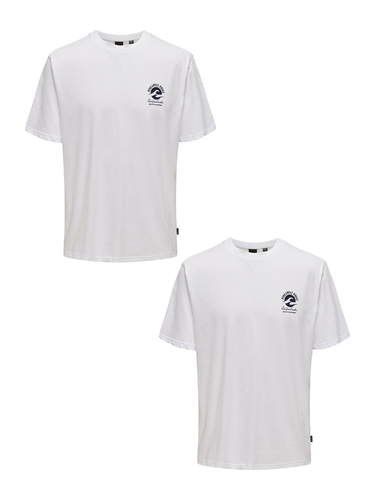 T-Shirt 2er-Set Kurzarm Rundhals Basic Baumwolle Shirt 
