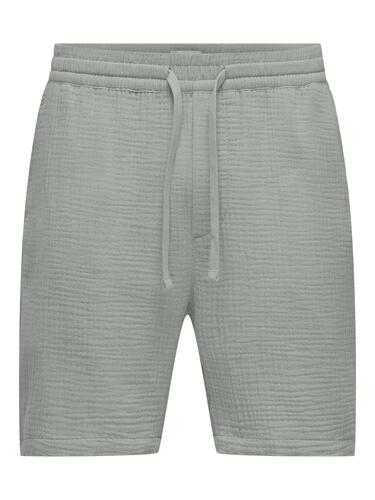 Shorts elastischer Bund Kordelzug bequeme Baumwolle 