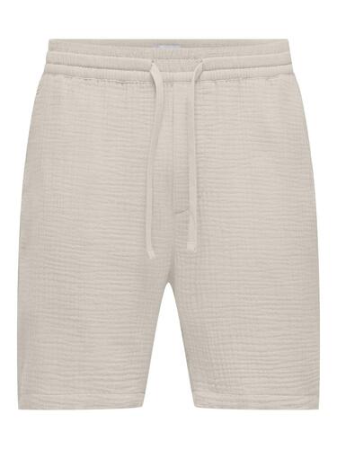 Shorts elastischer Bund Kordelzug bequeme Baumwolle 
