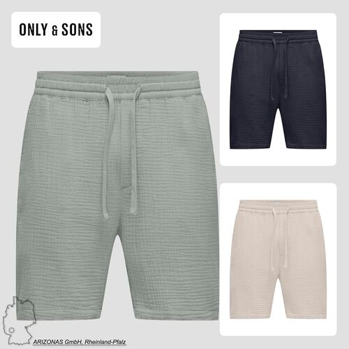 Shorts elastischer Bund Kordelzug bequeme Baumwolle