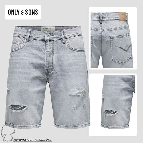 Shorts Denim Midi Bermuda Mid Waist Pants