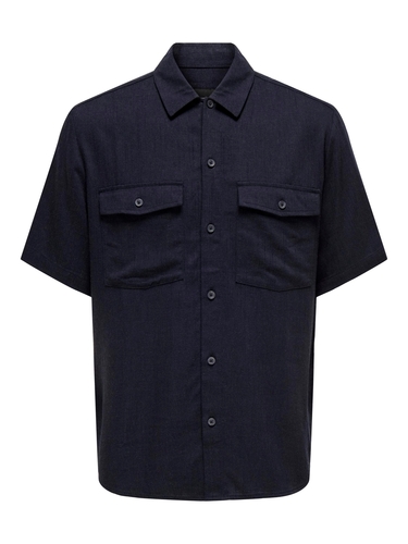 Hemd Kurzarm mit Knopfleiste Brusttaschen normaler Schnitt  