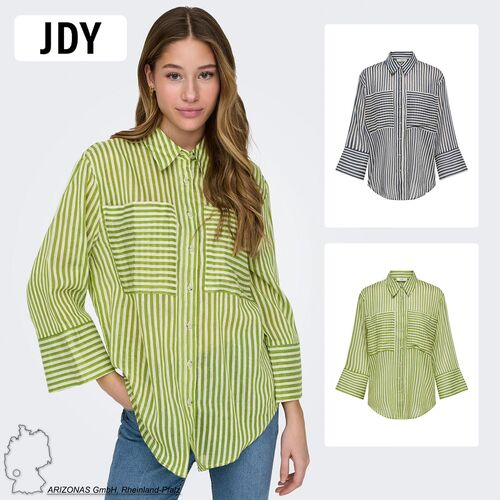 Hemd weite 3/4 �rmel Knopfleiste Rundhals Hemdkragen