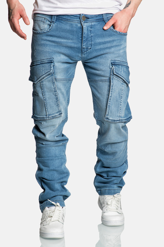 L�ssige Jeans Hose Stretch Cargo Pants A&S