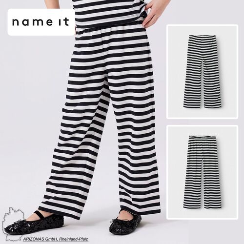 Hose weiter Beinschnitt verstellbarer Bund elastisch