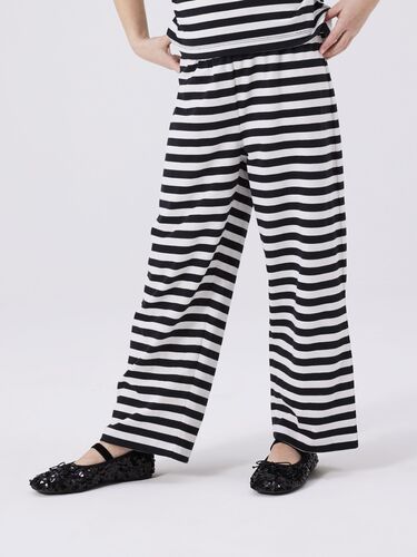 Hose weiter Beinschnitt verstellbarer Bund elastisch 