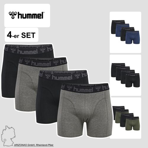 Boxershorts 4er-Pack elastischer Bund Jersey-Stoff