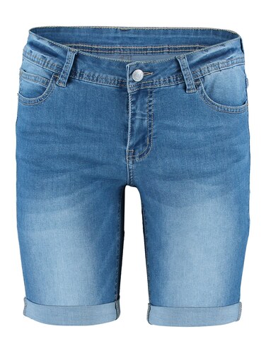 Shorts Mid Waist Kurze Jeans Eingriffstaschen 