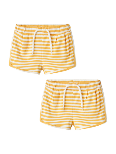 Shorts 2er-Set verstellbarer Bund Seitentaschen  