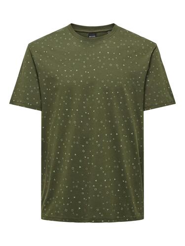 T-Shirt Rundhals Kurzarm Basic Baumwolle bequem 