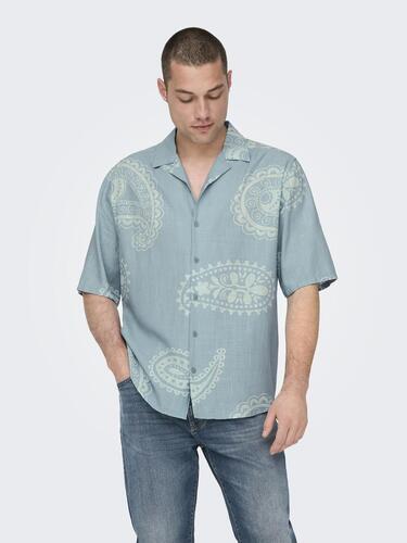 Hemd Kurzarm mit Resort-Kragen 