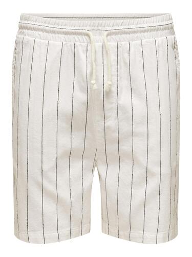 Shorts L�ssiger Schnitt Kordelzug Elastische Taille 