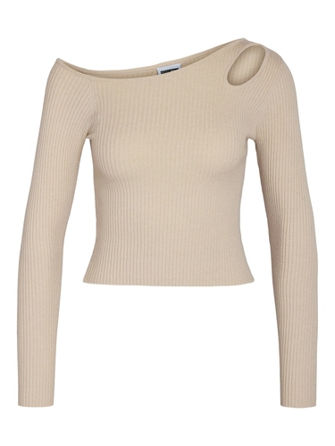 Pullover Ein-Schulter Slim Fit gestrickt 