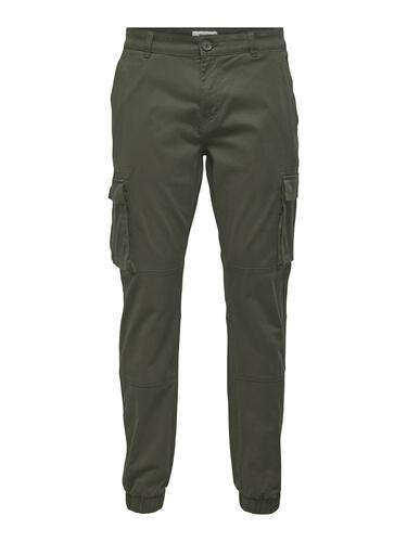 Cargo Hose Verj�ngter Schnitt Elastische B�ndchen 