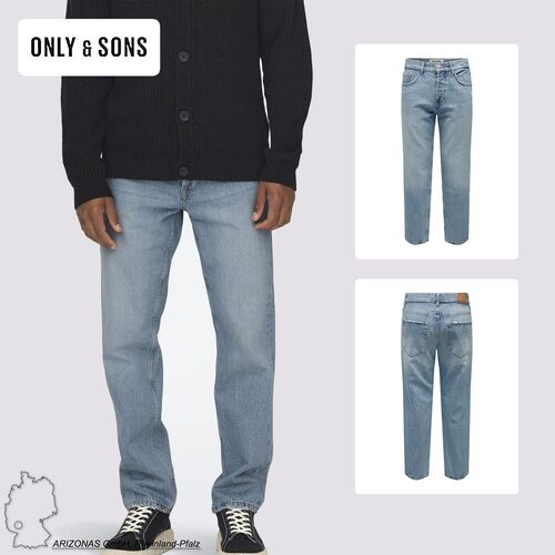 Jeans Regular Fit Denim Pants Straight mid Waist