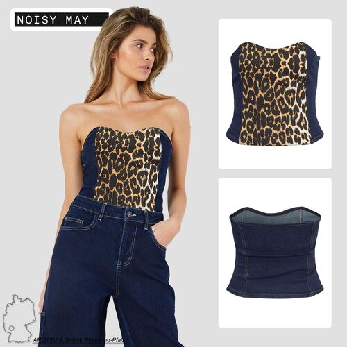 Damen Corset Top Trapezausschnitt Extra Slim Fit 