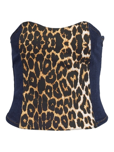 Damen Corset Top Trapezausschnitt Extra Slim Fit  