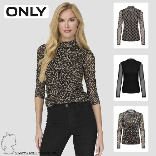 Langarmshirt Hochgeschlossen Elegant