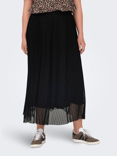 Damen Rock Plus Size elastischer Taillenbund 