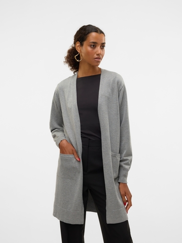 Damen Cardigan lange Strickjacke loose fit 