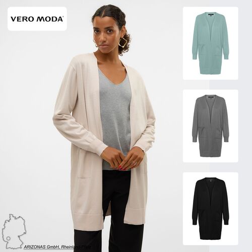 Damen Cardigan lange Strickjacke loose fit