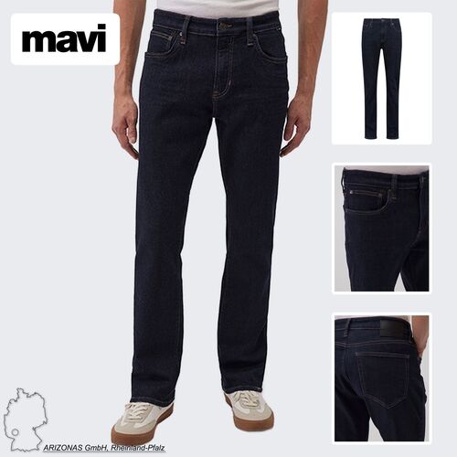 Jeans Straight Leg Dunkle Waschung 5-Pocket