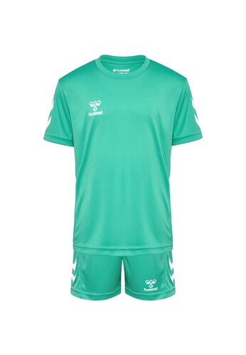 Sportset T-Shirt Shorts Regular Fit Logodruck 