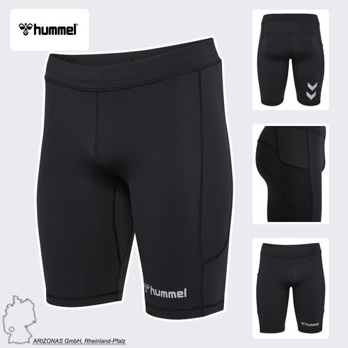 Shorts-Leggings Tight Fit atmungsaktiv reflektierend