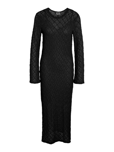 Kleid Midi U-Boot-Ausschnitt langarm figurbetont 