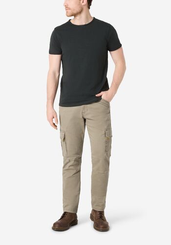 Cargohose Regular Fit Taschen Baumwolle Rei�verschluss 