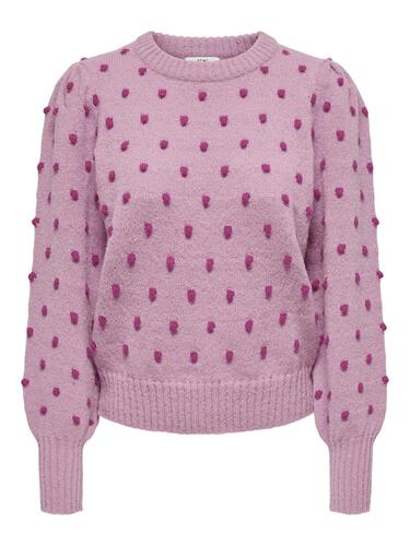 Strickpullover Puff�rmel Lange B�ndchen Regul�r 