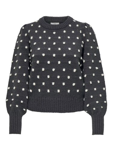 Strickpullover Puff�rmel Lange B�ndchen Regul�r 