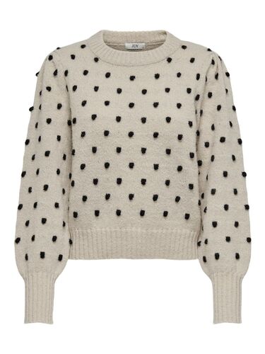 Strickpullover Puff�rmel Lange B�ndchen Regul�r 