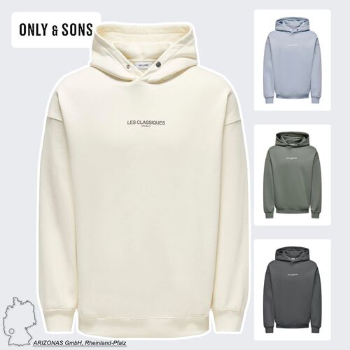 Hoodie langarm locker geschnitten Kapuzenpullover