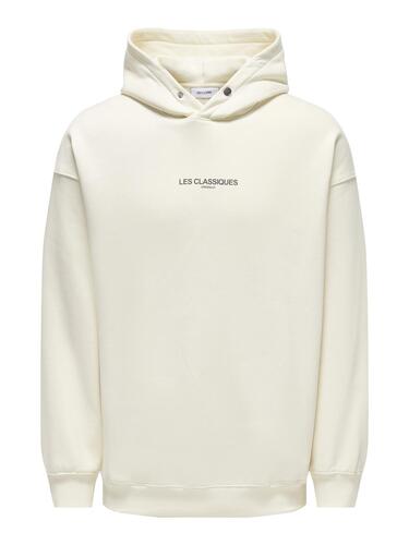Hoodie langarm locker geschnitten Kapuzenpullover 
