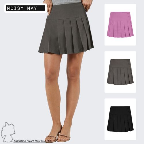 Rock Mini-L�nge Mid Waist Knopfdetail