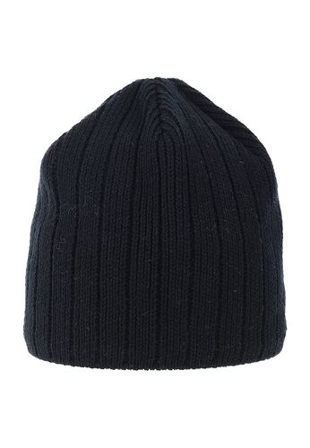 Strick Beanie mit Fleece-Innenfutter und glatter Oberfl�che 