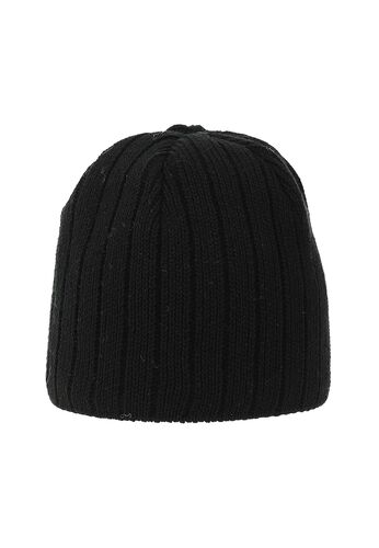 Strick Beanie mit Fleece-Innenfutter und glatter Oberfl�che 