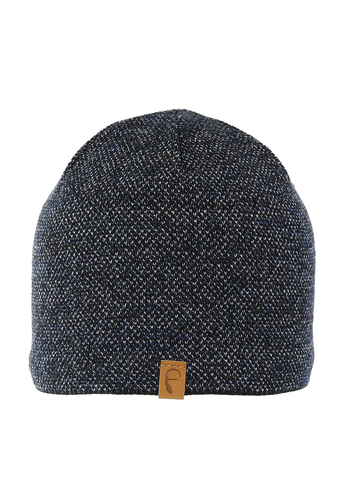 Strick Beanie mit Fleece Innenfutter und Melange Design 