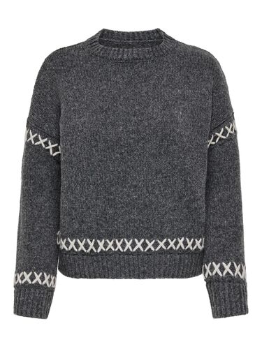 Strickpullover Rundhals Langarm Weich Ziern�hte 