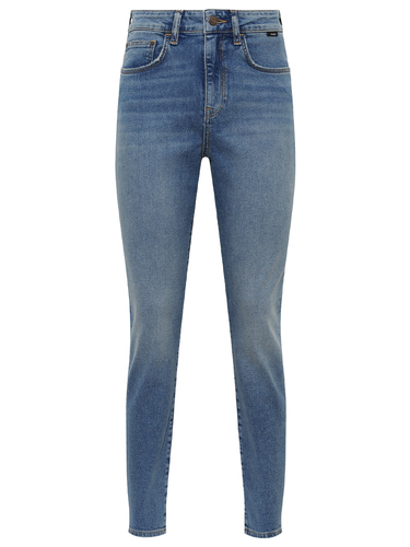 Jeans Hoher Bund 5-Pocket Design Denim Klassischer Look  