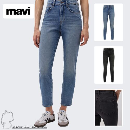 Jeans Hoher Bund 5-Pocket Robust