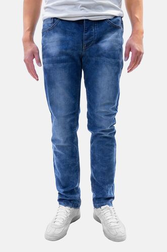 Regular Fit Denim Jeans mit 5-Pocket-Design und Kontrastn�hten   