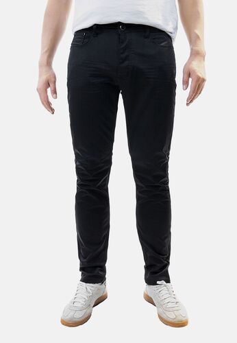Chino Jeans im Black-Design mit feinem Stoff 
