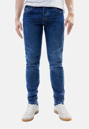Jeans Semi-Slim 5-Pocket Stretch mid Waist 