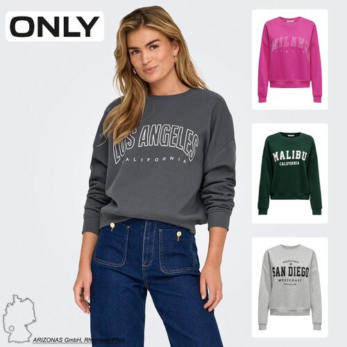 Pullover Rundhals langarm kurz locker geschnitten