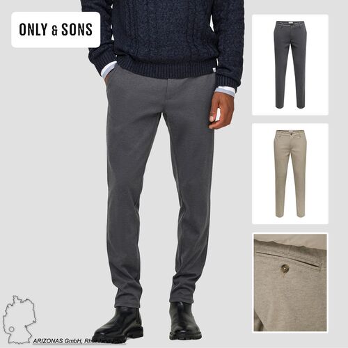 Hose Chino Slim Fit Rei�verschluss G�rtelschlaufen